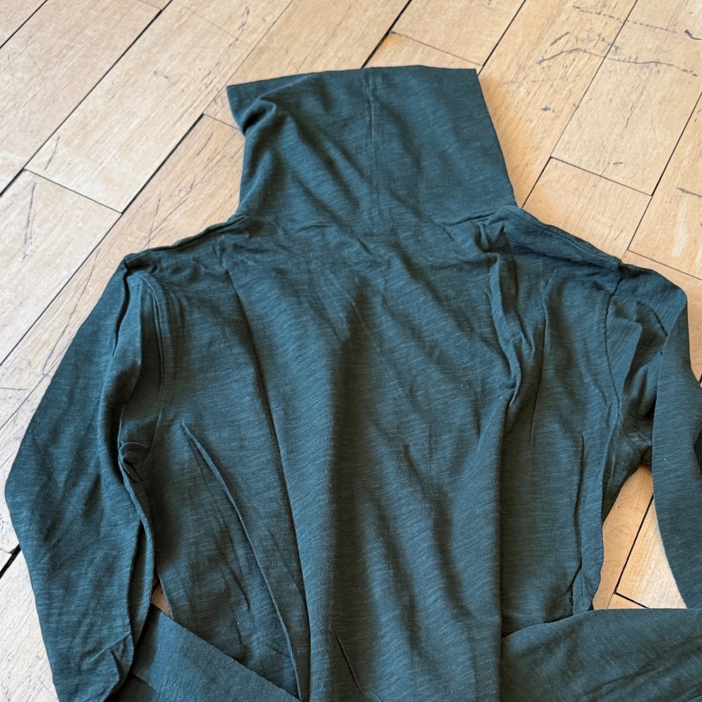 Madewell Forest Green Turtleneck Top XS - Picture 8 of 15